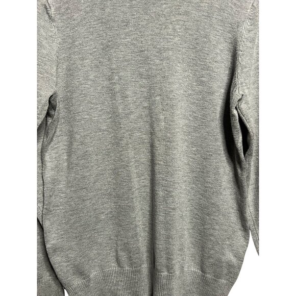 Joseph A. Men's Size M Grey Turtleneck Sweater Stretch Ribbed SOFT Comfortable - Picture 4 of 16